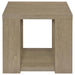 Pavone Open-Shelf Coffee and End Table Set - Latte 3-Piece Set
