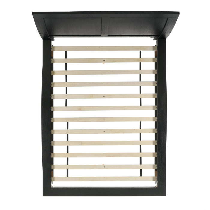Allan Bedroom Set with 2 Nightstands in Black