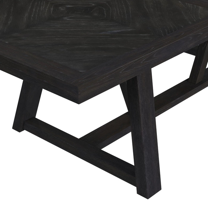 Transcend Standard Height Dining Set in Charcoal-Table and Four Chairs