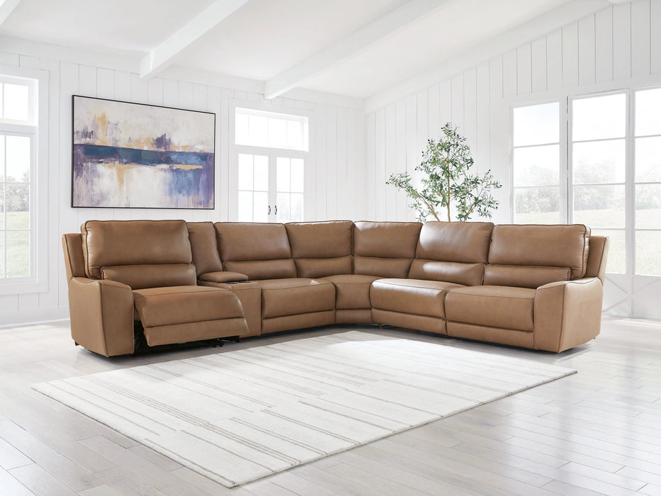 DeepWakes Reclining Sectional with Storage Console