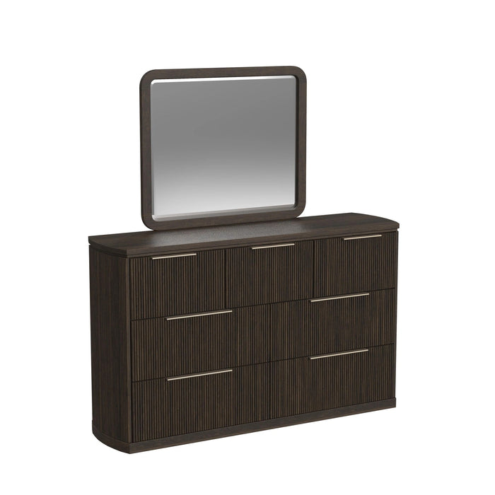 Sylvie UPH Bedroom Set with White Fabric