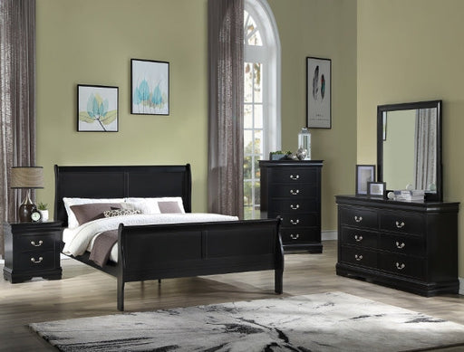 Crown Mark Furniture Louis Philip Nightstand in Black image